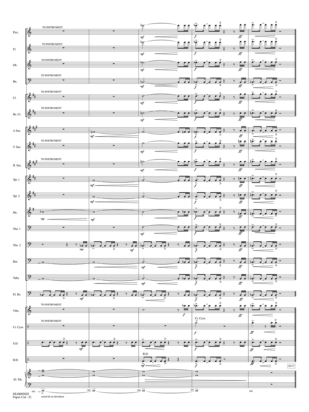 Alex Shapiro PAPER CUT MATERIALS